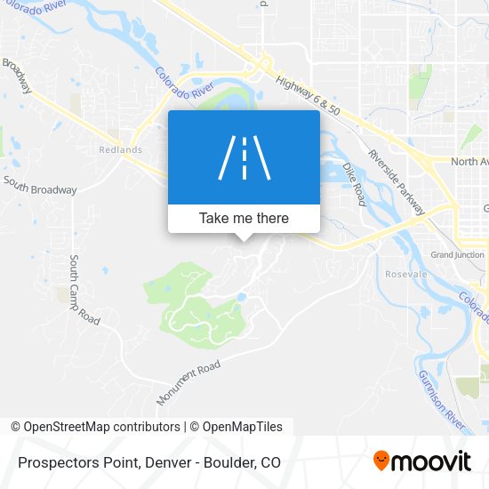Prospectors Point map
