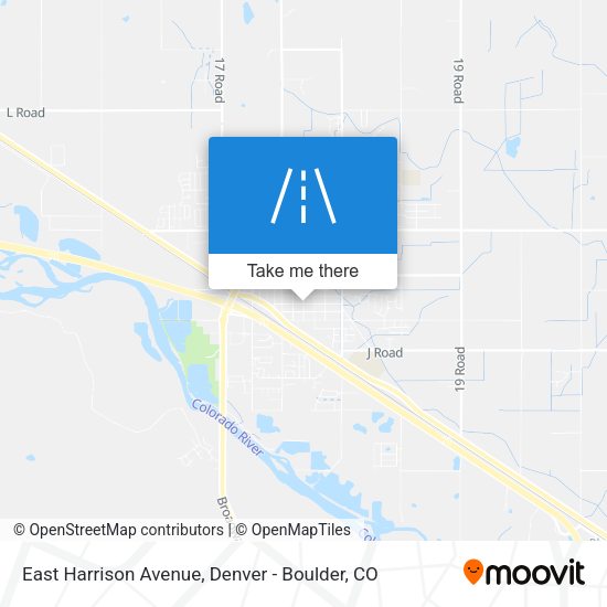 East Harrison Avenue map