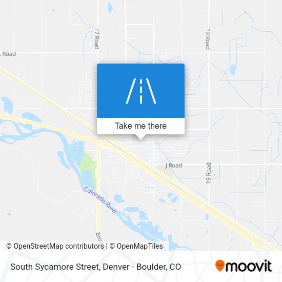 South Sycamore Street map