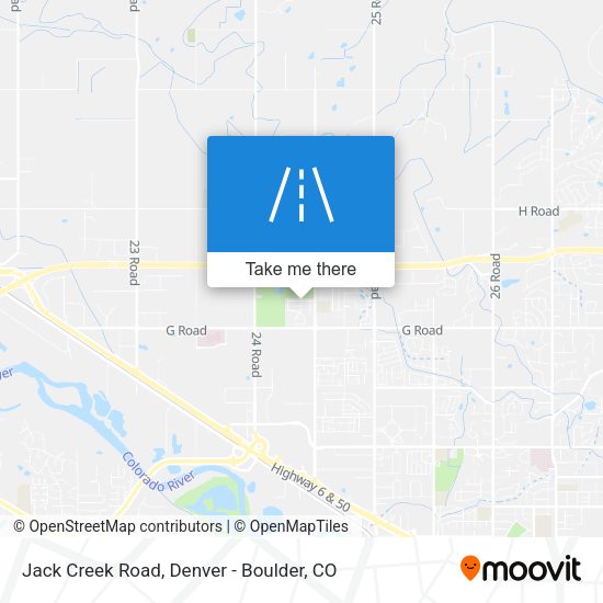 Jack Creek Road map