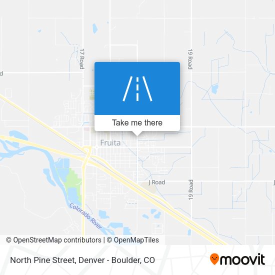 North Pine Street map