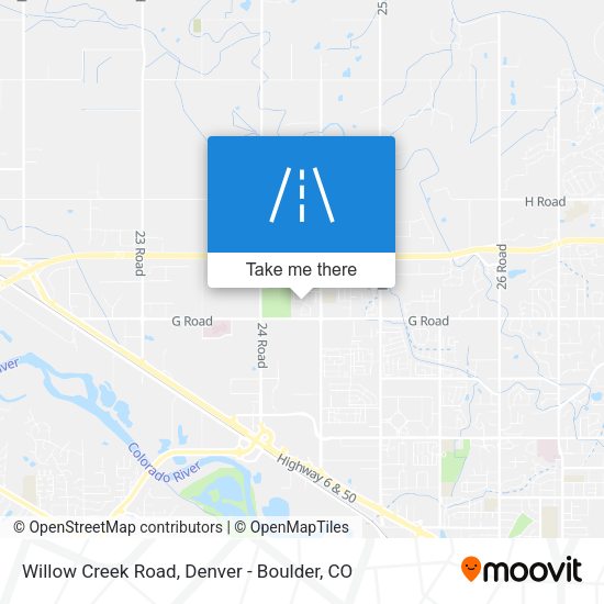 Willow Creek Road map
