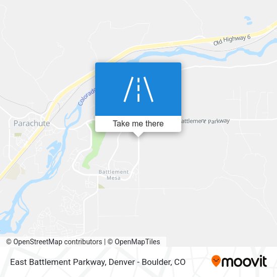 Mapa de East Battlement Parkway