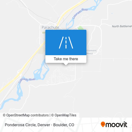 Mapa de Ponderosa Circle