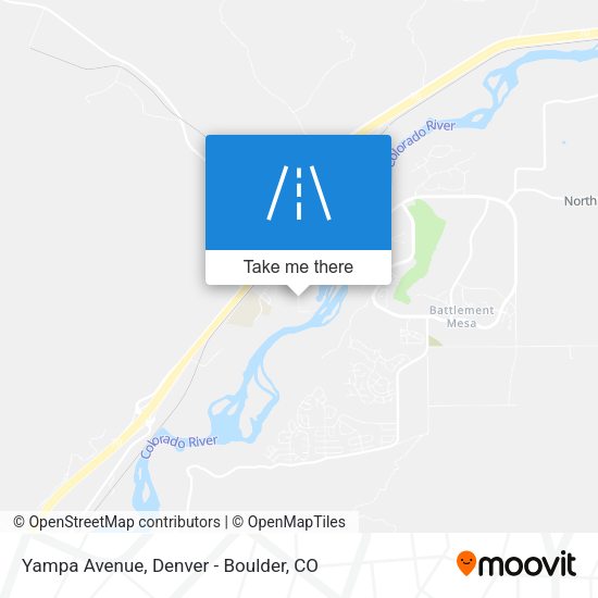 Yampa Avenue map