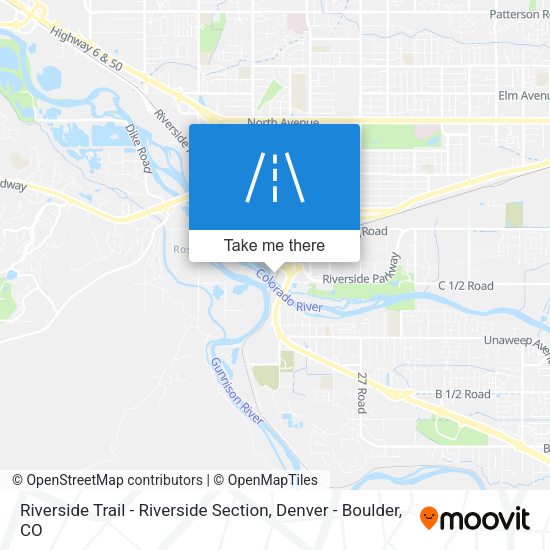 Mapa de Riverside Trail - Riverside Section