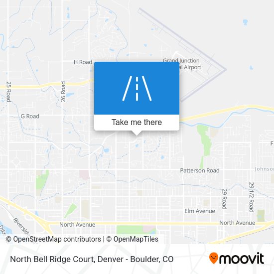 Mapa de North Bell Ridge Court