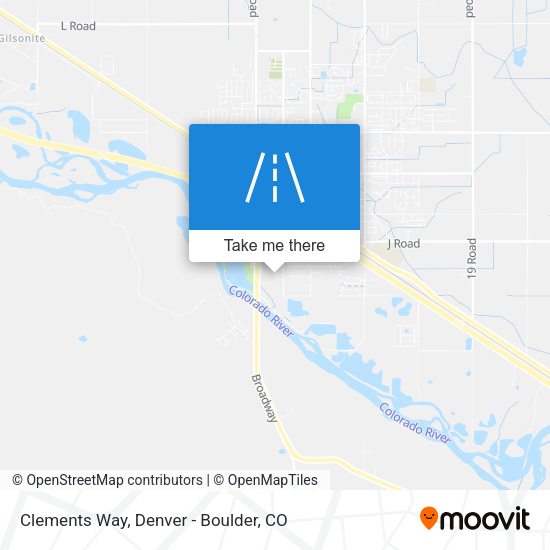 Clements Way map