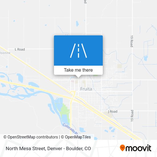 North Mesa Street map