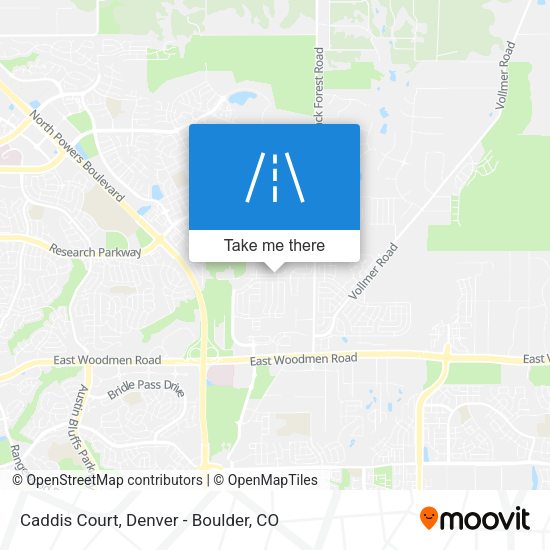 Caddis Court map