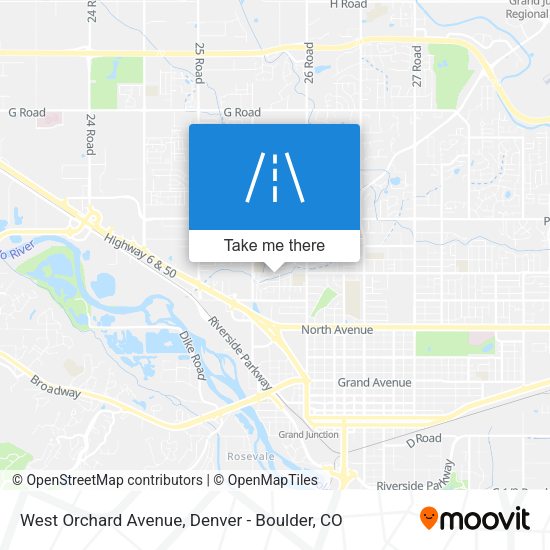West Orchard Avenue map