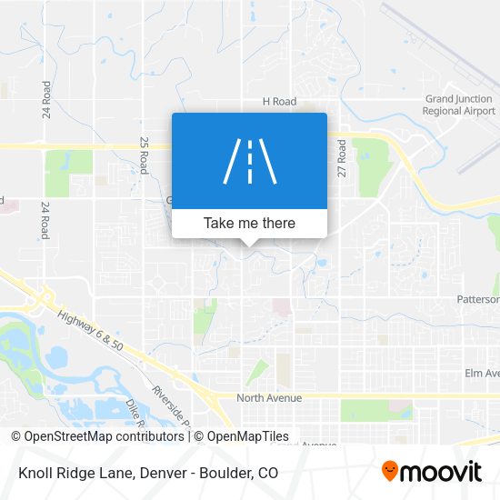 Knoll Ridge Lane map