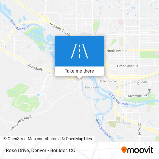 Rose Drive map