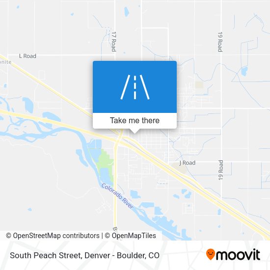 South Peach Street map