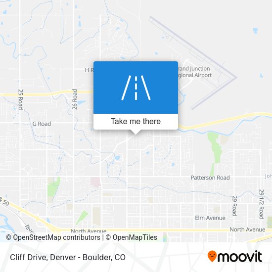 Cliff Drive map