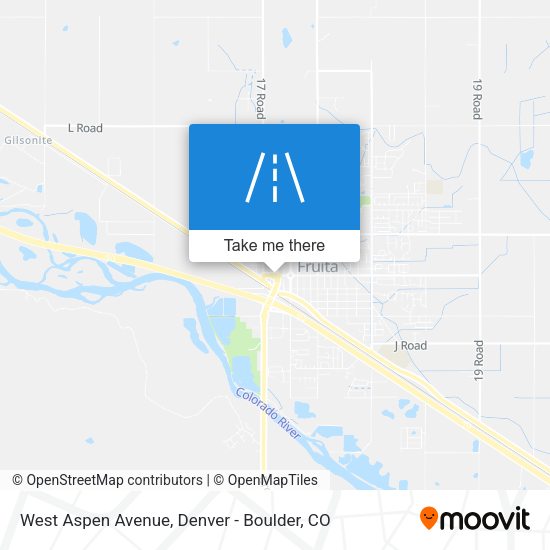 West Aspen Avenue map