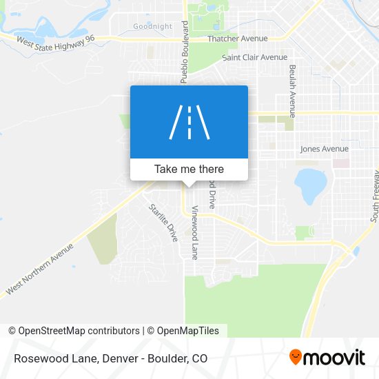 Rosewood Lane map