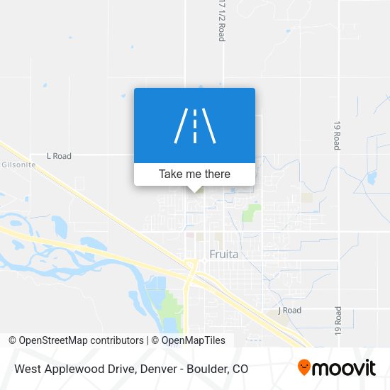 West Applewood Drive map