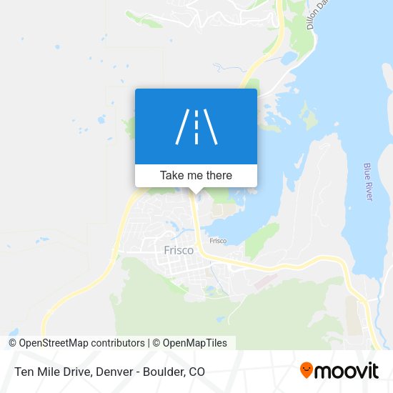 Ten Mile Drive map