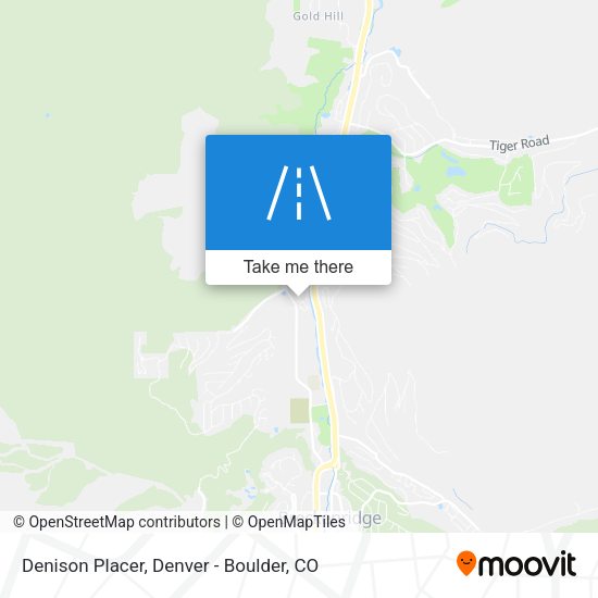Denison Placer map