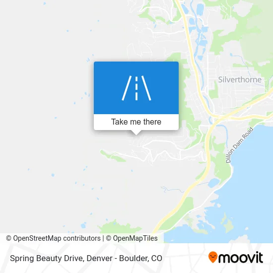 Spring Beauty Drive map