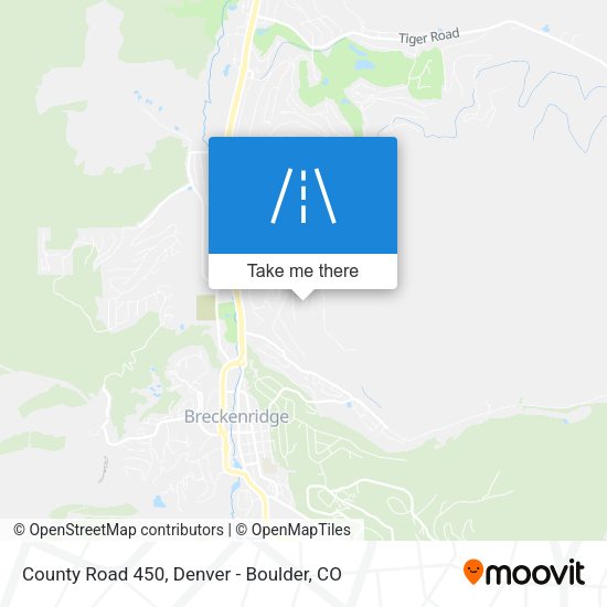 County Road 450 map