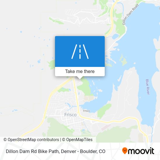Mapa de Dillon Dam Rd Bike Path