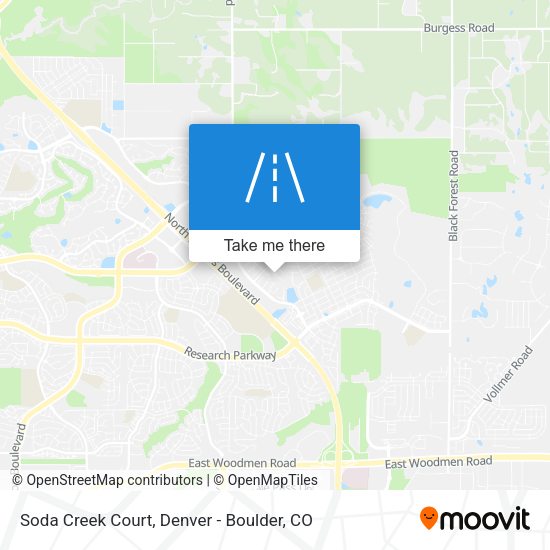 Soda Creek Court map