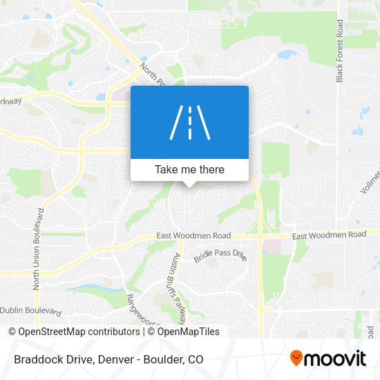 Braddock Drive map