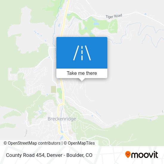 County Road 454 map