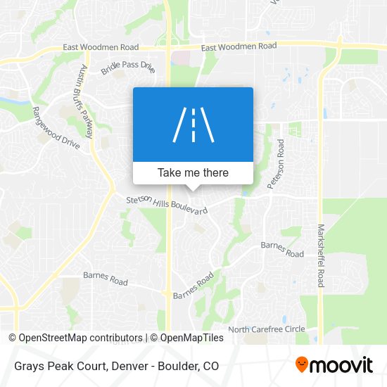 Grays Peak Court map