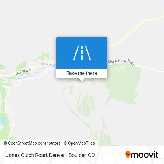 Jones Gulch Road map