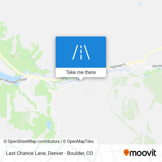 Last Chance Lane map