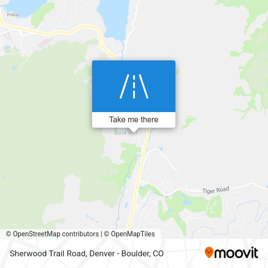 Mapa de Sherwood Trail Road