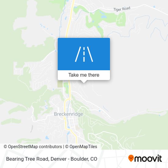 Bearing Tree Road map