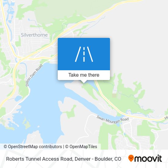 Roberts Tunnel Access Road map