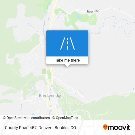 County Road 457 map
