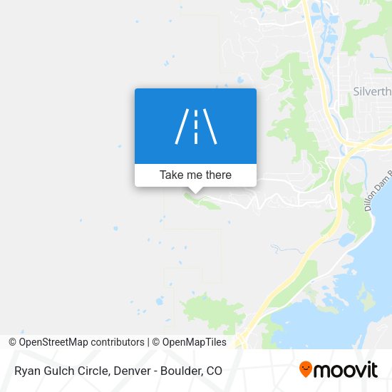 Ryan Gulch Circle map