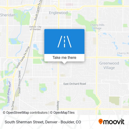 South Sherman Street map