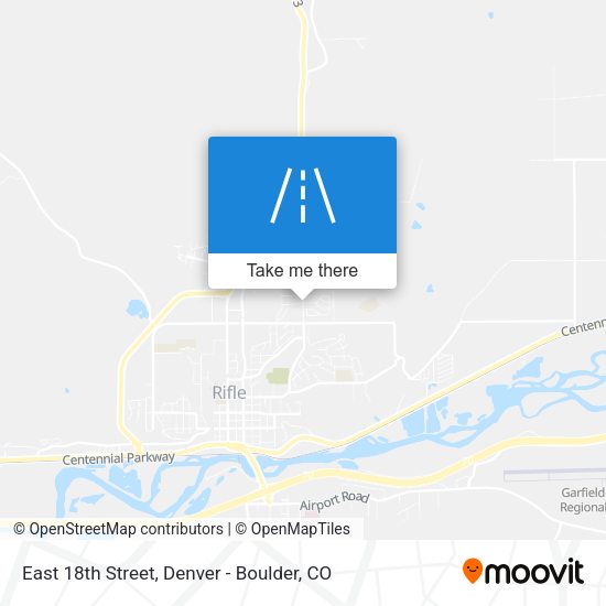 East 18th Street map