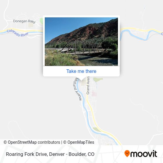 Roaring Fork Drive map