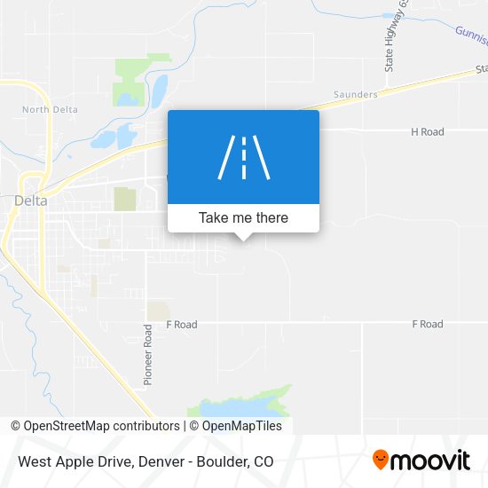West Apple Drive map