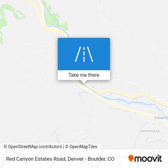 Red Canyon Estates Road map