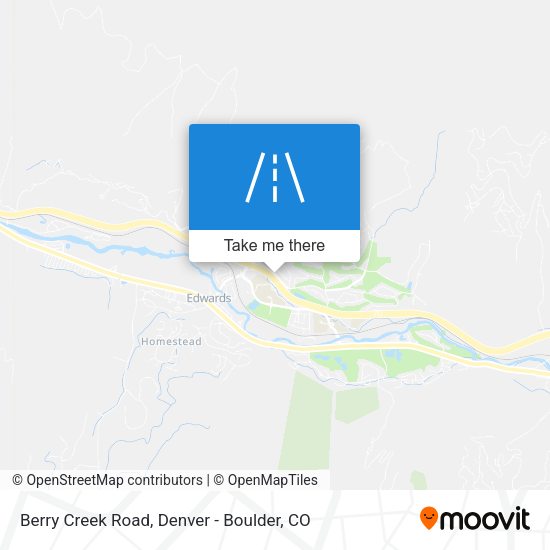 Berry Creek Road map
