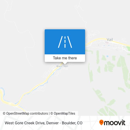 West Gore Creek Drive map