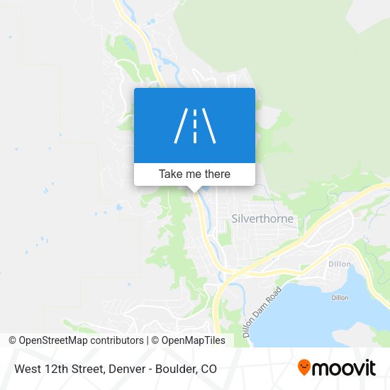 West 12th Street map