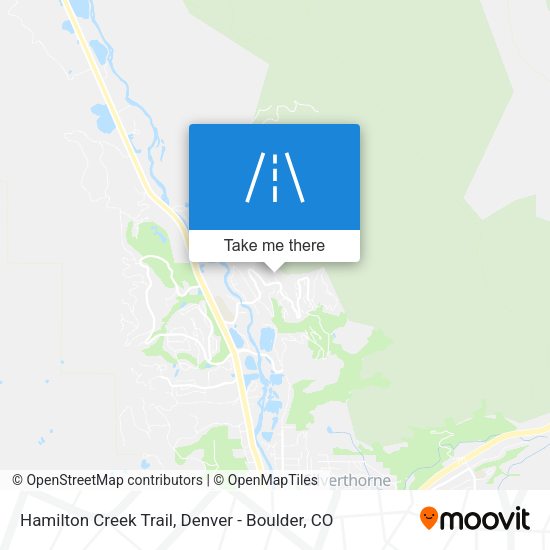 Hamilton Creek Trail map