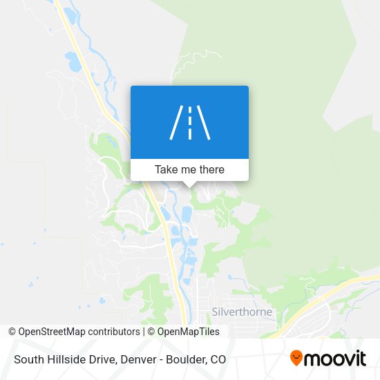 Mapa de South Hillside Drive