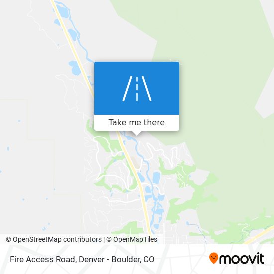 Fire Access Road map