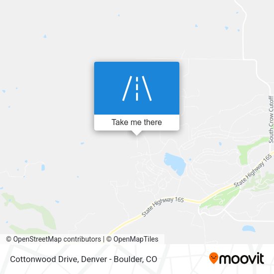 Cottonwood Drive map